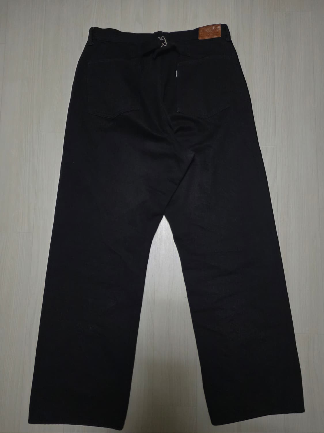 피그벨 301 클래식 와이드 블랙데님 34 상품이미지6