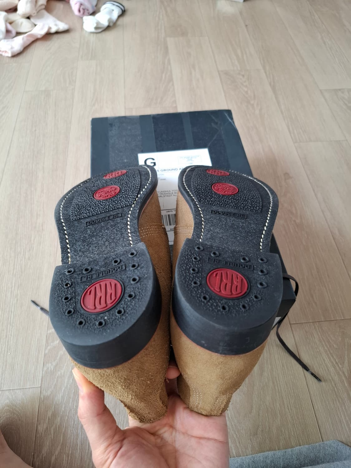 9D 더블알엘 powell 러프아웃 스웨이드 처카 부츠 샌드 베이지 상품이미지8