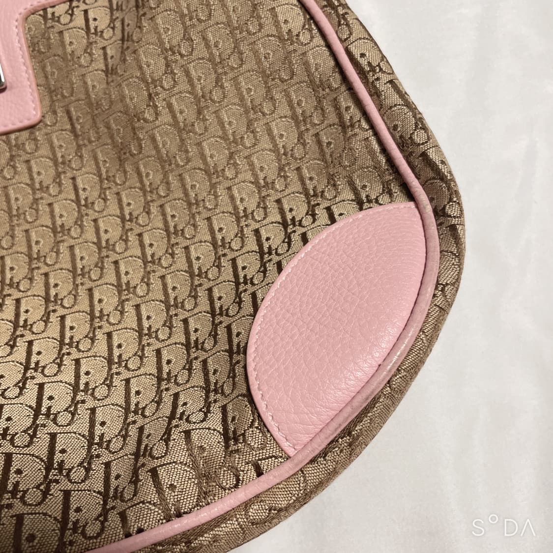 디올 오블리크 핑크 숄더백 상품이미지4