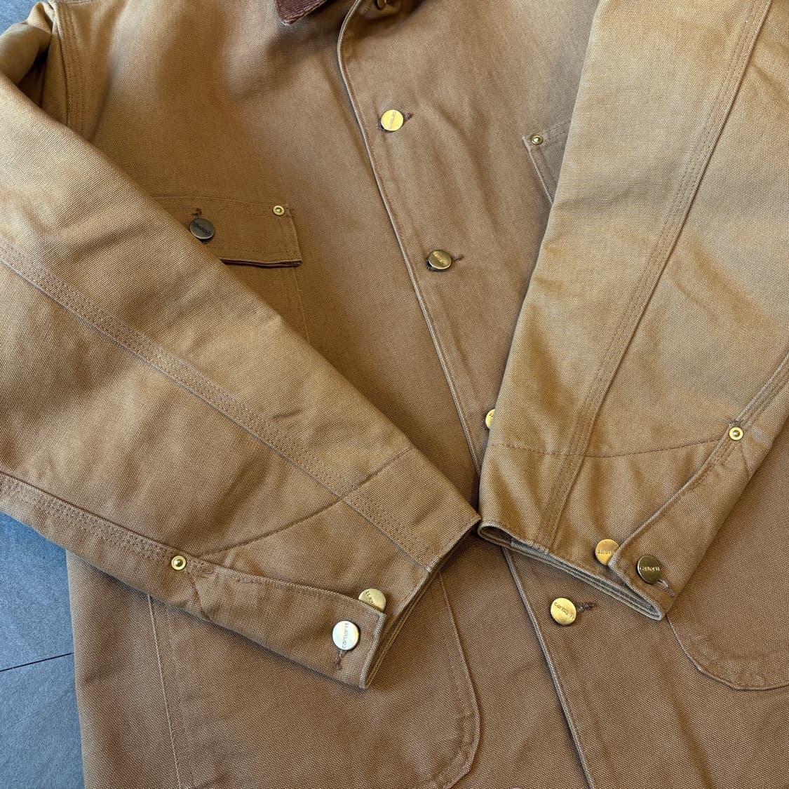 칼하트 정품 브라운 덕 초어 자켓  상품이미지7