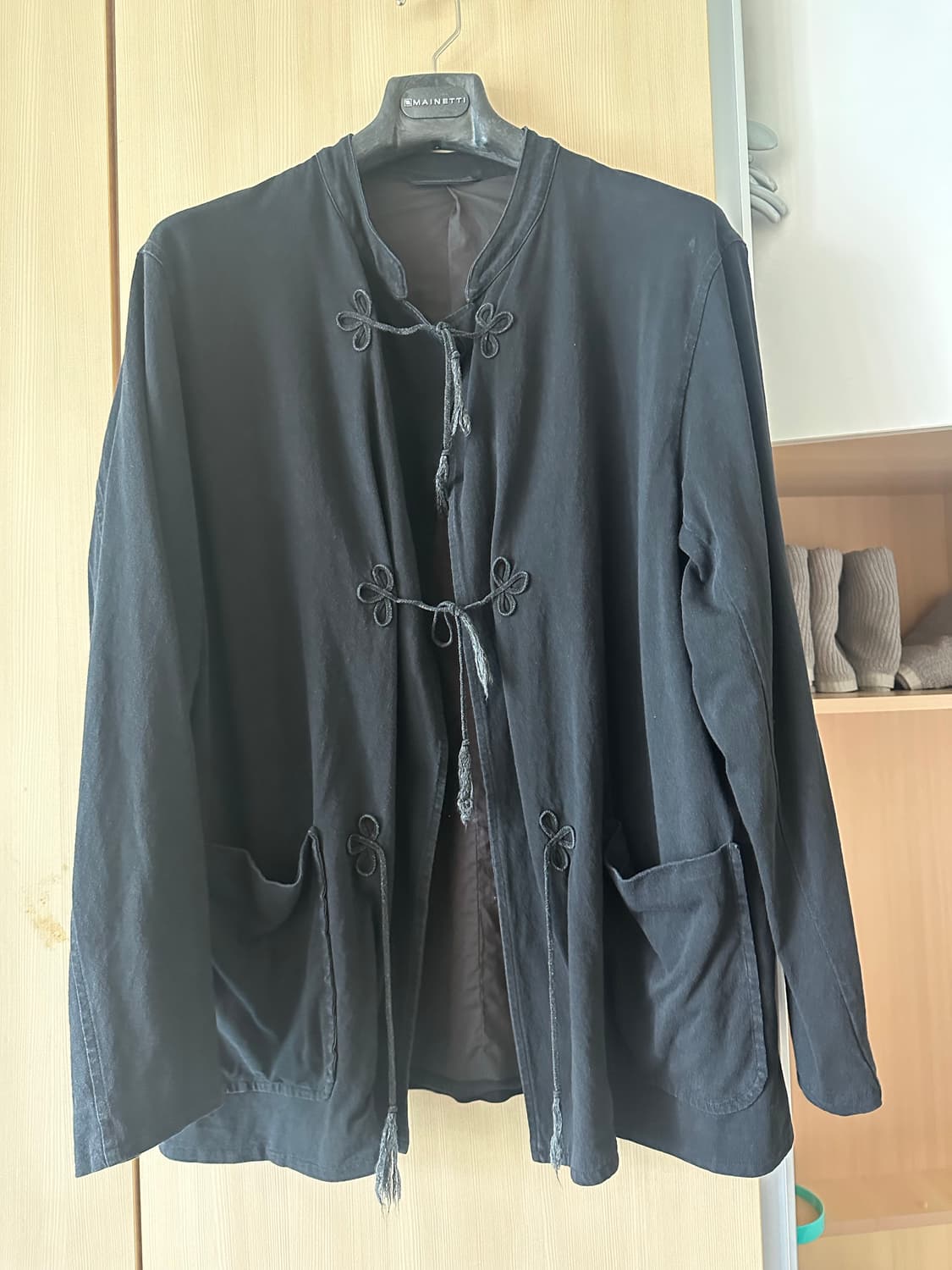 코모리 25ss 코튼 저지 스탠드 카라 자켓2사이즈 상품이미지1