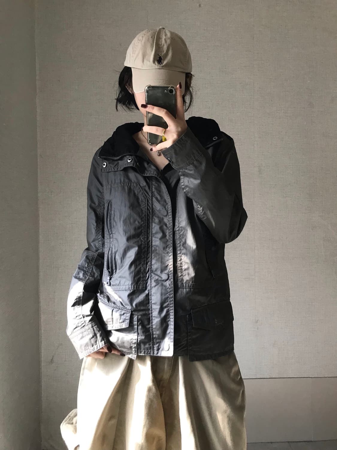 게스 나일론 디테일 자켓 상품이미지2