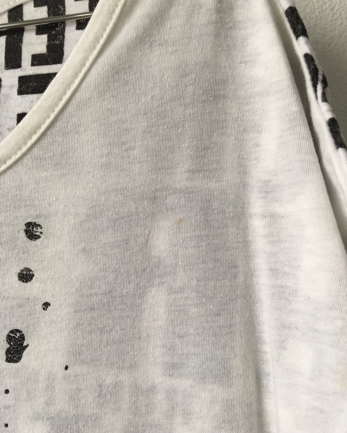 Side shirring skull printing t shirt 상품이미지4