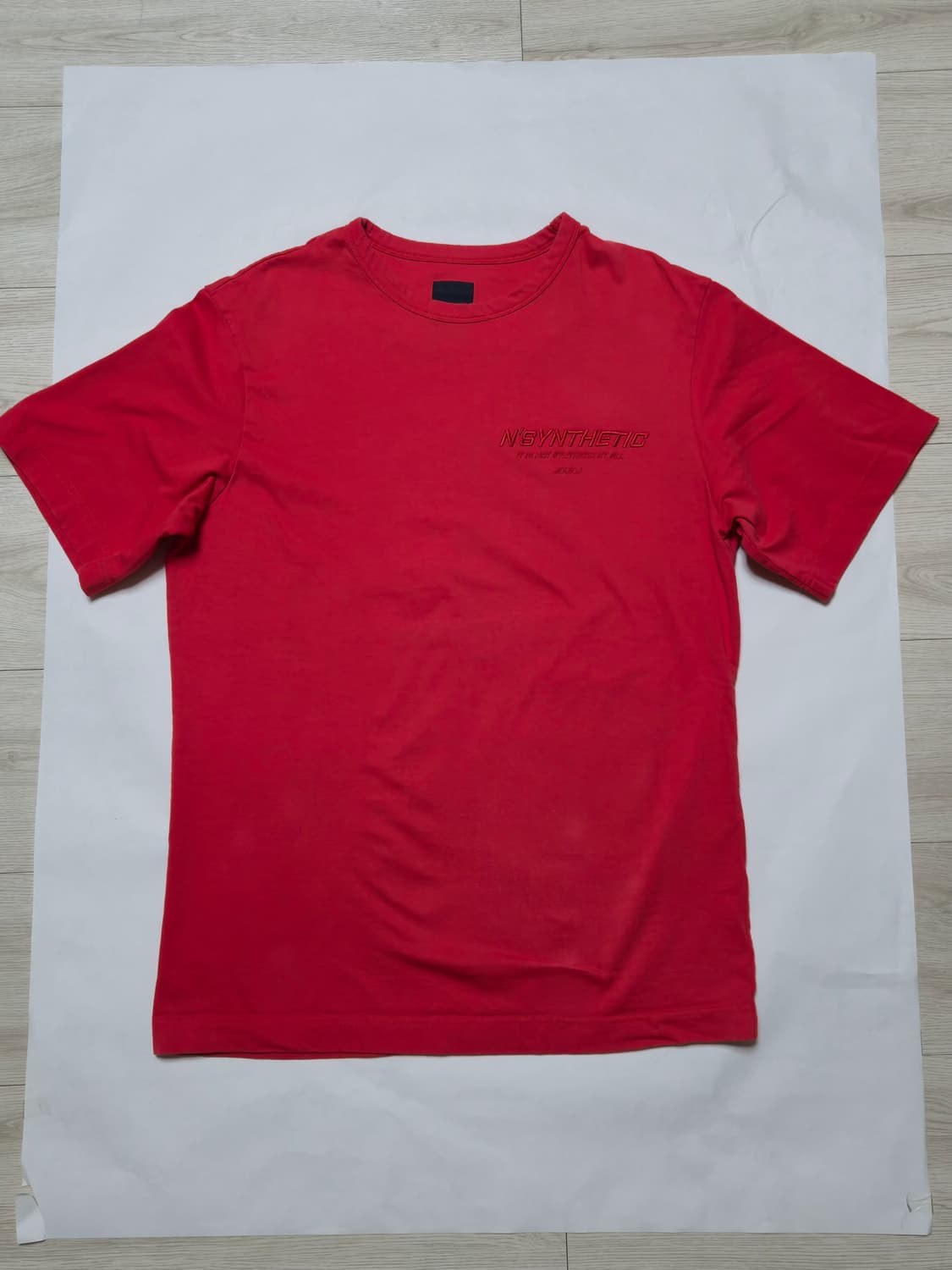 준지  레드 반팔 티셔츠 044 상품이미지4