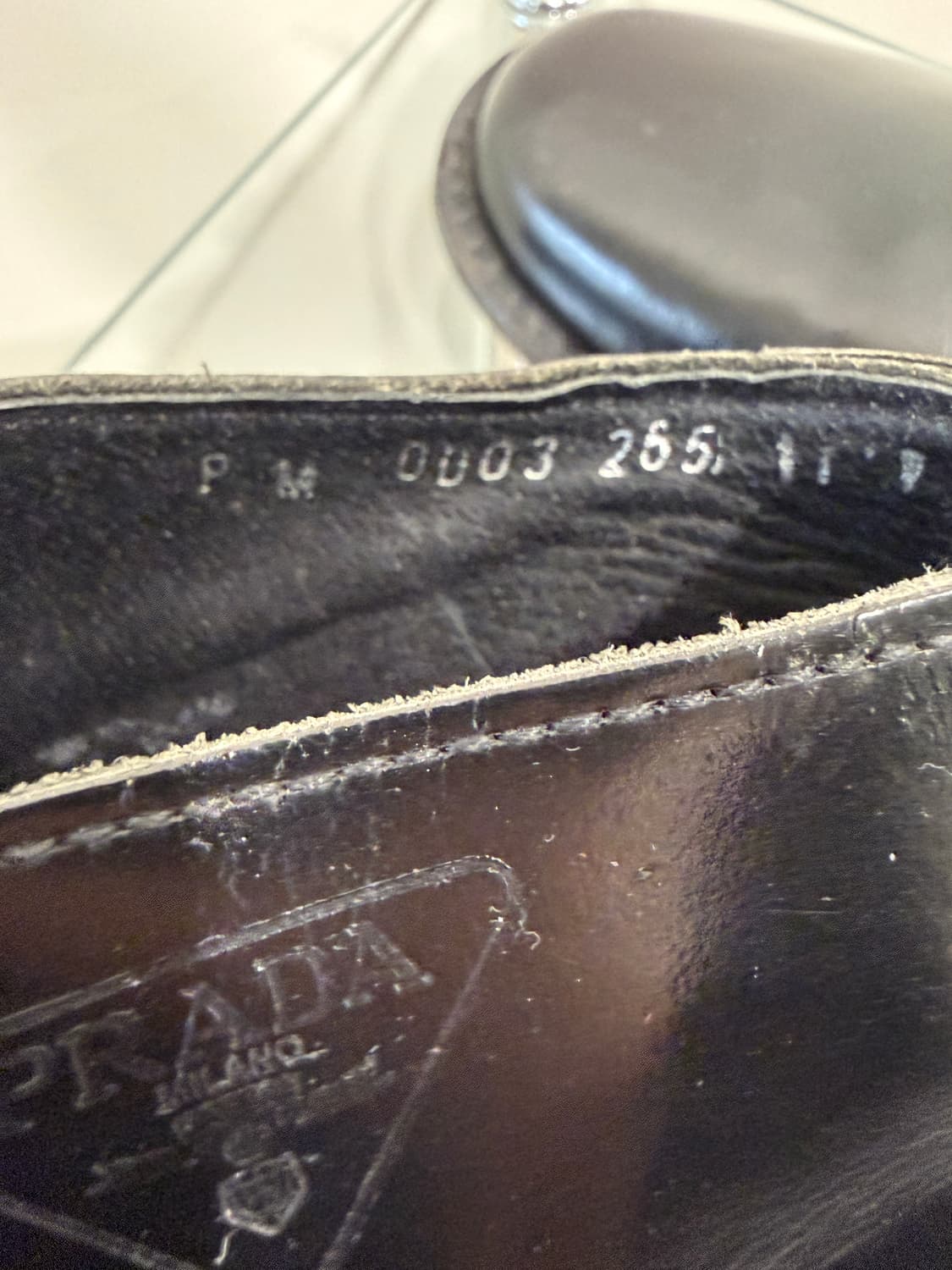 Prada 프라다 로고 더비 상품이미지7