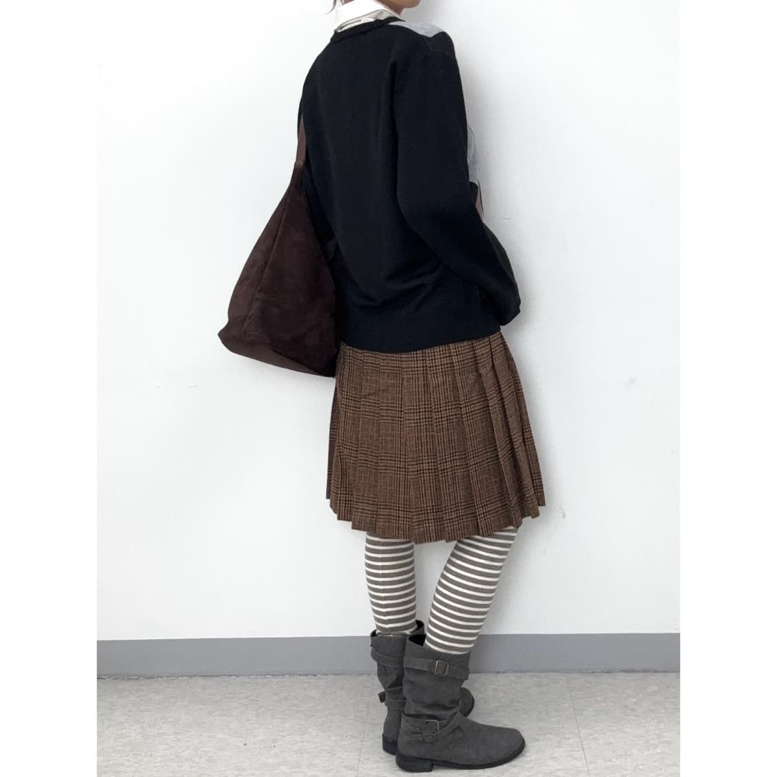 빈티지 데드스탁 아가일 니트 상품이미지2