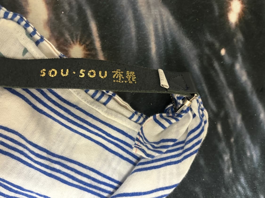 소우소우(sousou) 가죽끈 + 면 가방 세트 - [비닐백 포함] 상품이미지3