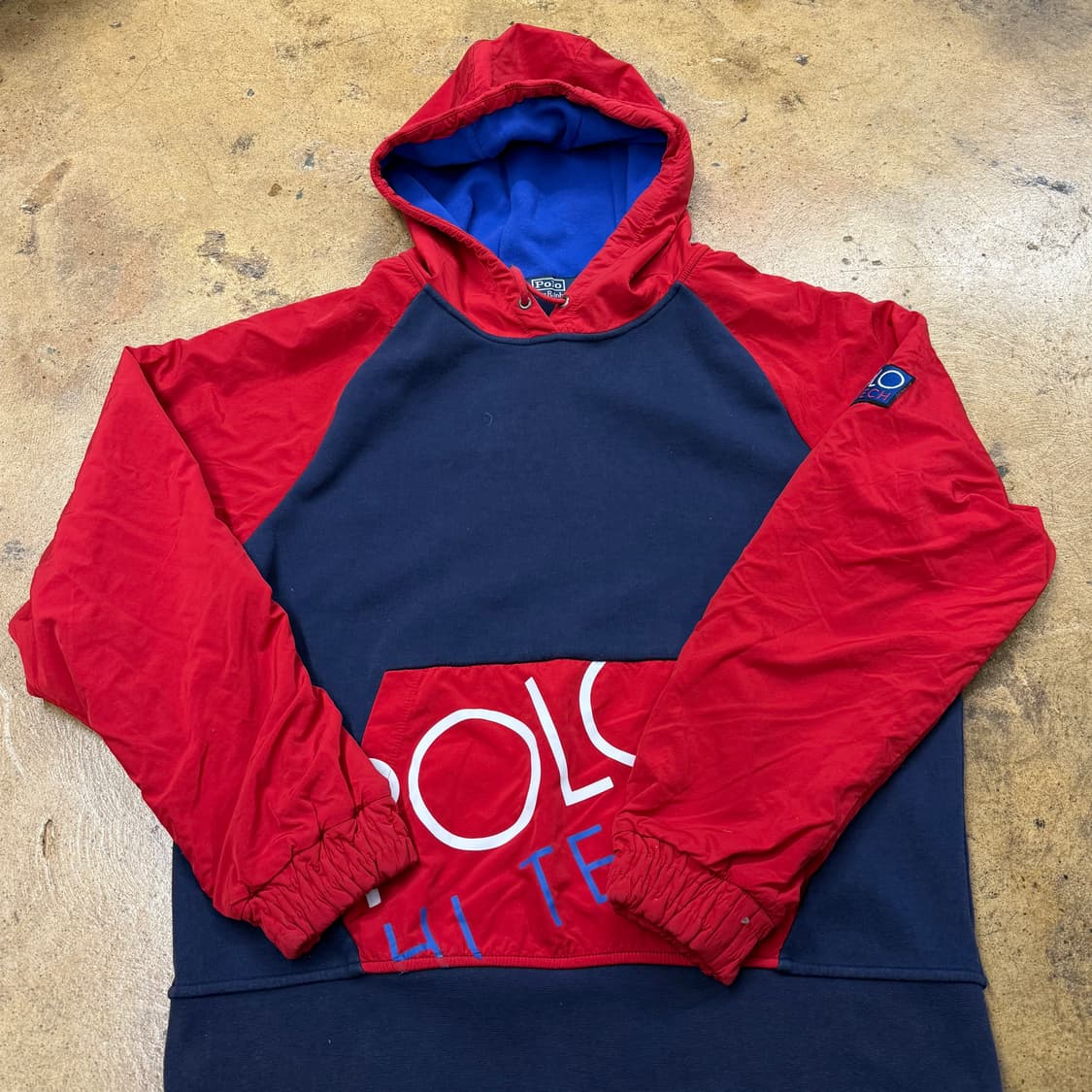 [정품/L] 폴로 랄프로렌 테크 레드 네이비 후드티 b16 상품이미지2