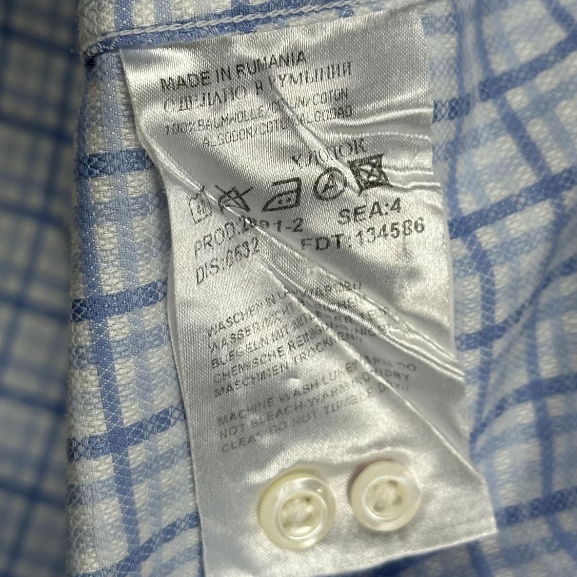 휴고보스 클래식 헤비 체크셔츠 (XL) 상품이미지5