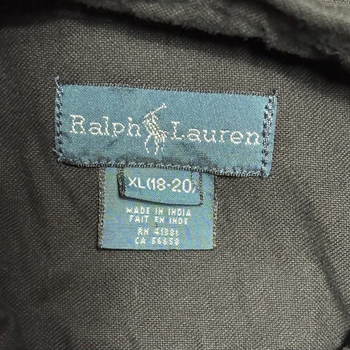 XL 폴로랄프로렌 빅포니 블랙 코튼 셔츠 상품이미지4