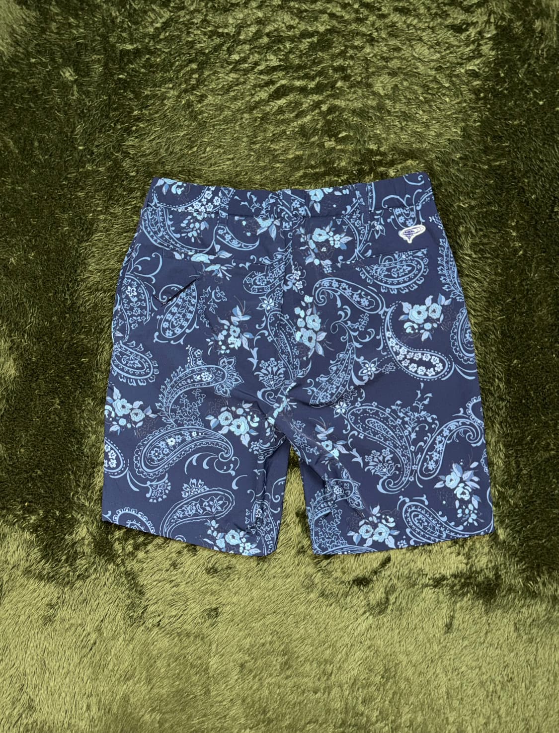 [M] BEAMS GOLF 빔즈 골프 페이즐리 쇼츠 네이비 상품이미지6