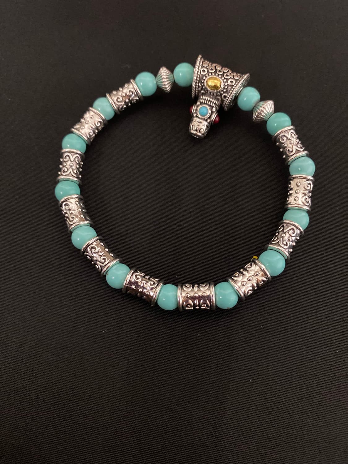 터키석 에스닉 비즈 팔찌 상품이미지3