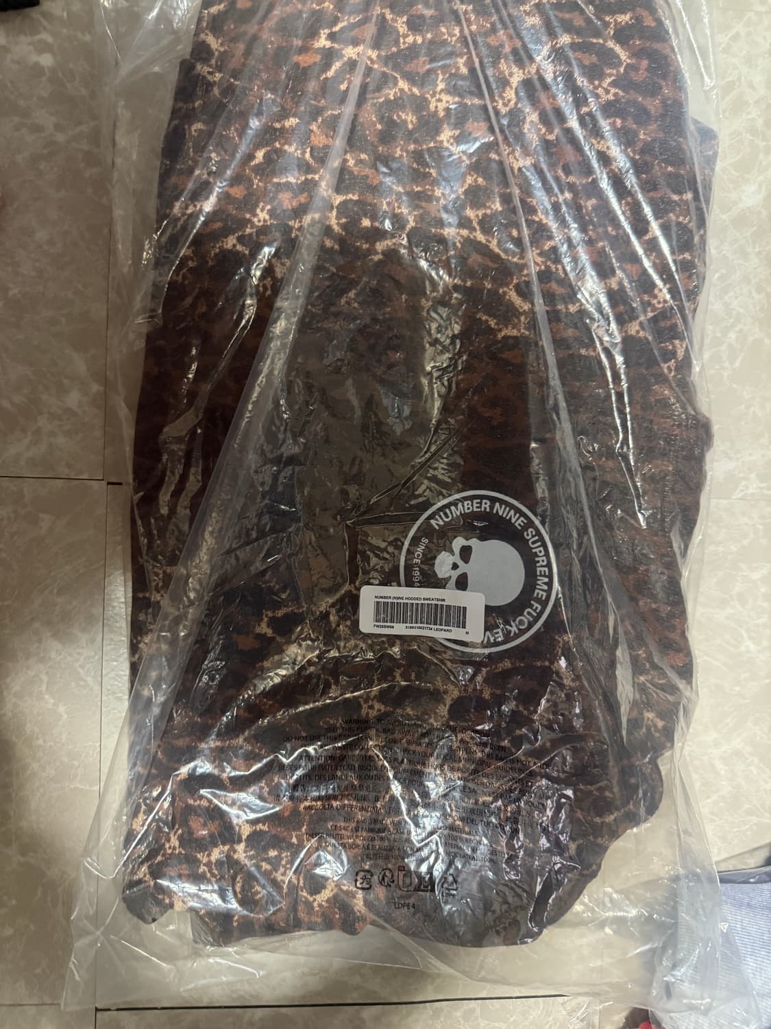 M사이즈 슈프림 넘버나인 후드 레오파드 25FW 상품이미지1