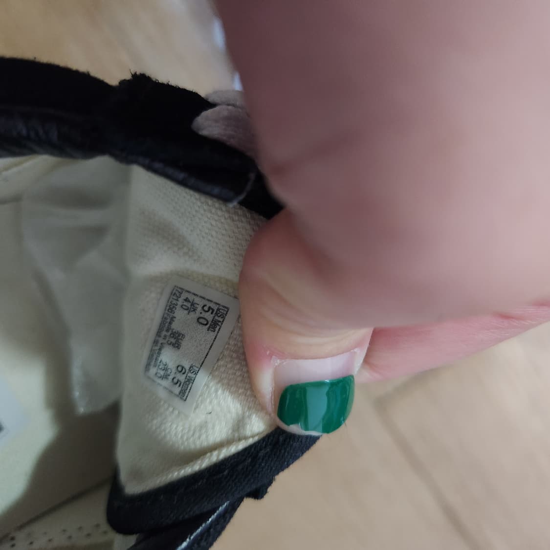 미사용 반스 검솔 235 상품이미지5