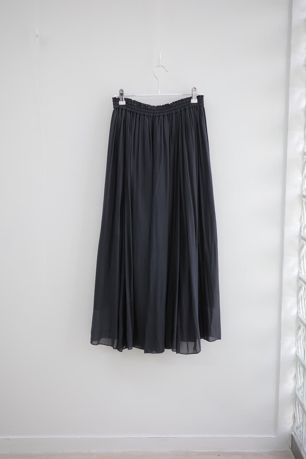 Global Work grey flared long skirt 상품이미지3