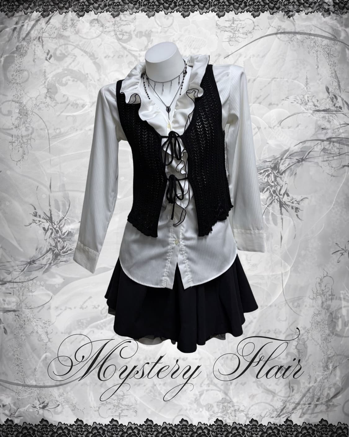 공겜여주 러플 블라우스 코디세트 4pcs 상품이미지6