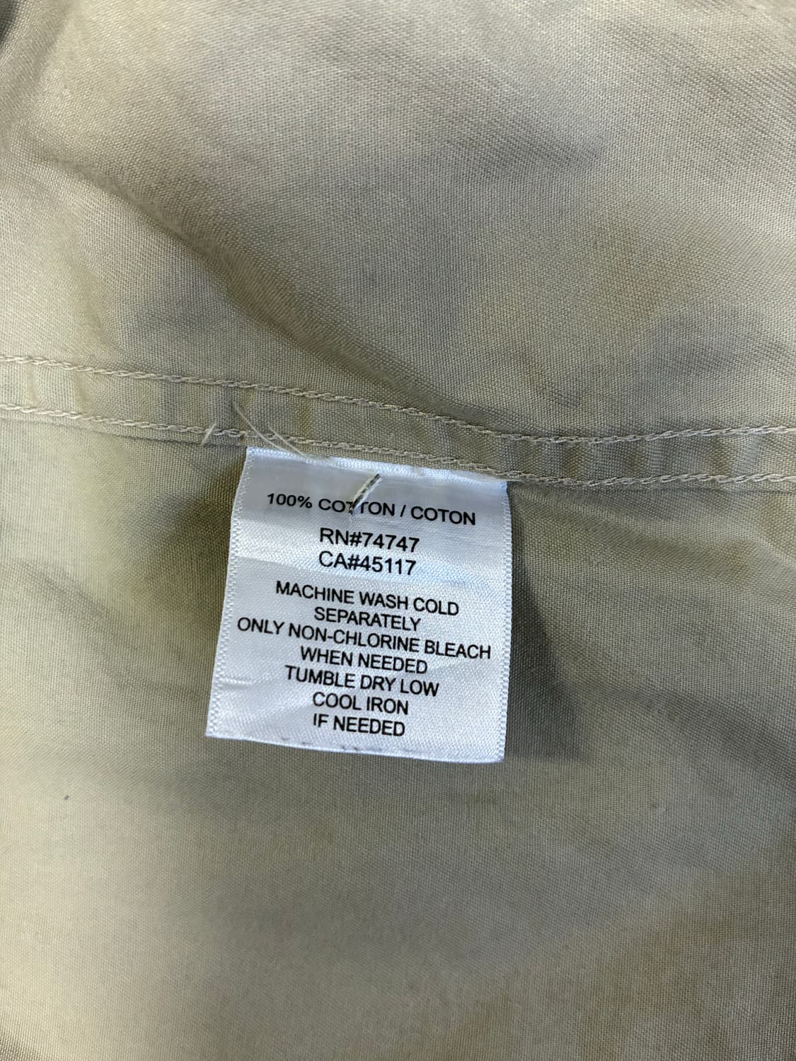 칼하트 아이보리 셔츠 XL 상품이미지7