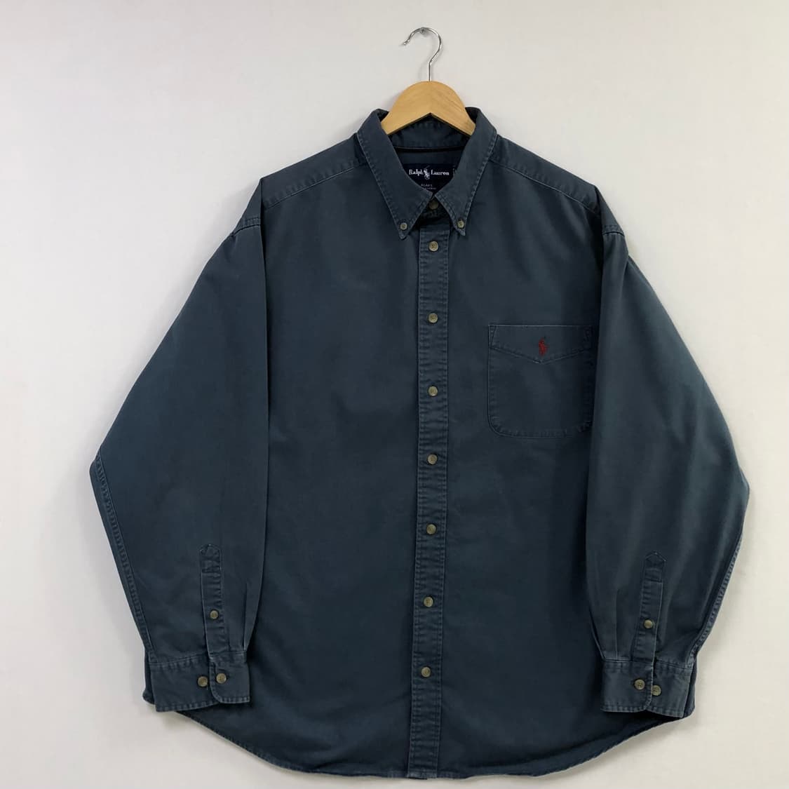 Xxl 폴로 솔리드코튼 빅셔츠 상품이미지2