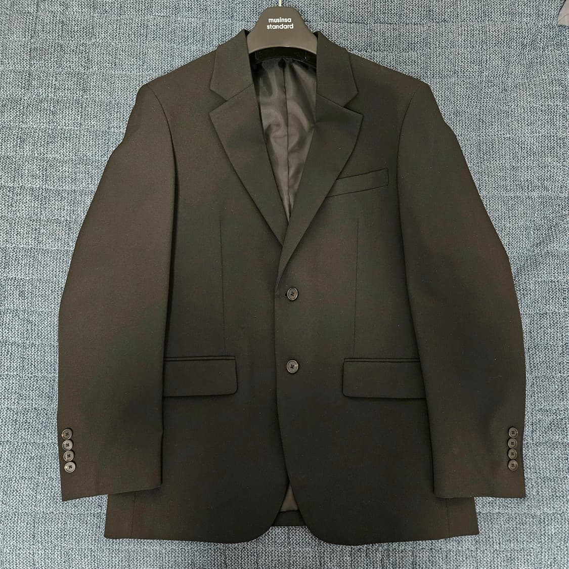 무탠다드 릴렉스드 베이식 블레이저 블랙 L 상품이미지1