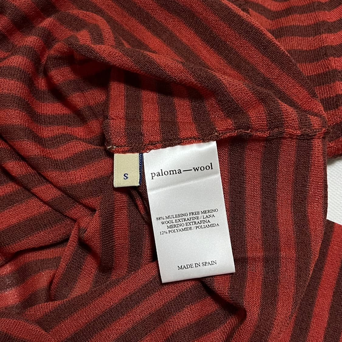 [S]팔로마울 Iglú 스트라이프 니트/레드 상품이미지4