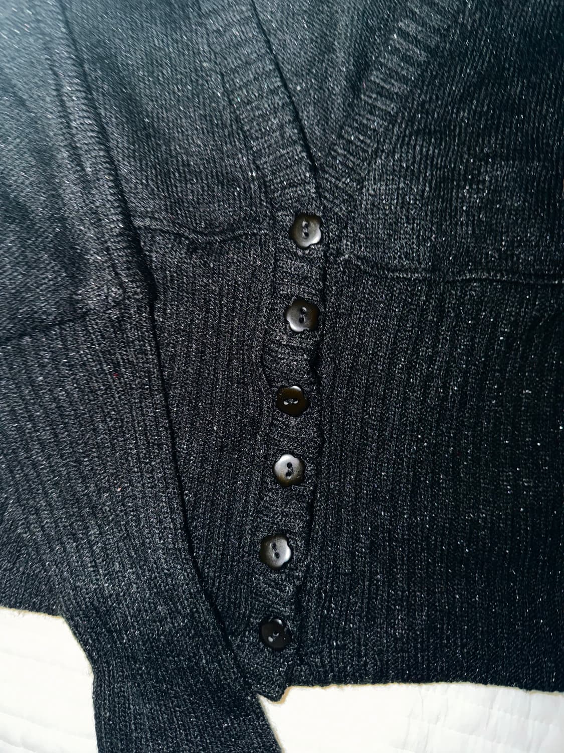 터키 빈티지 가디건 black glitter cardigan 상품이미지3