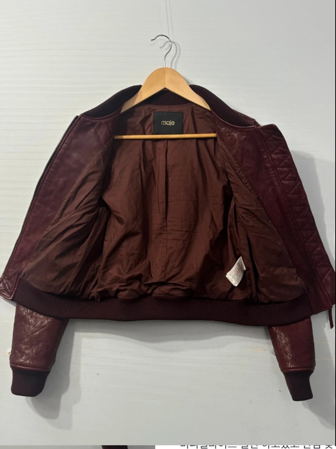 마쥬 여성 퀼팅 양가죽 봄버 자켓 55 상품이미지3