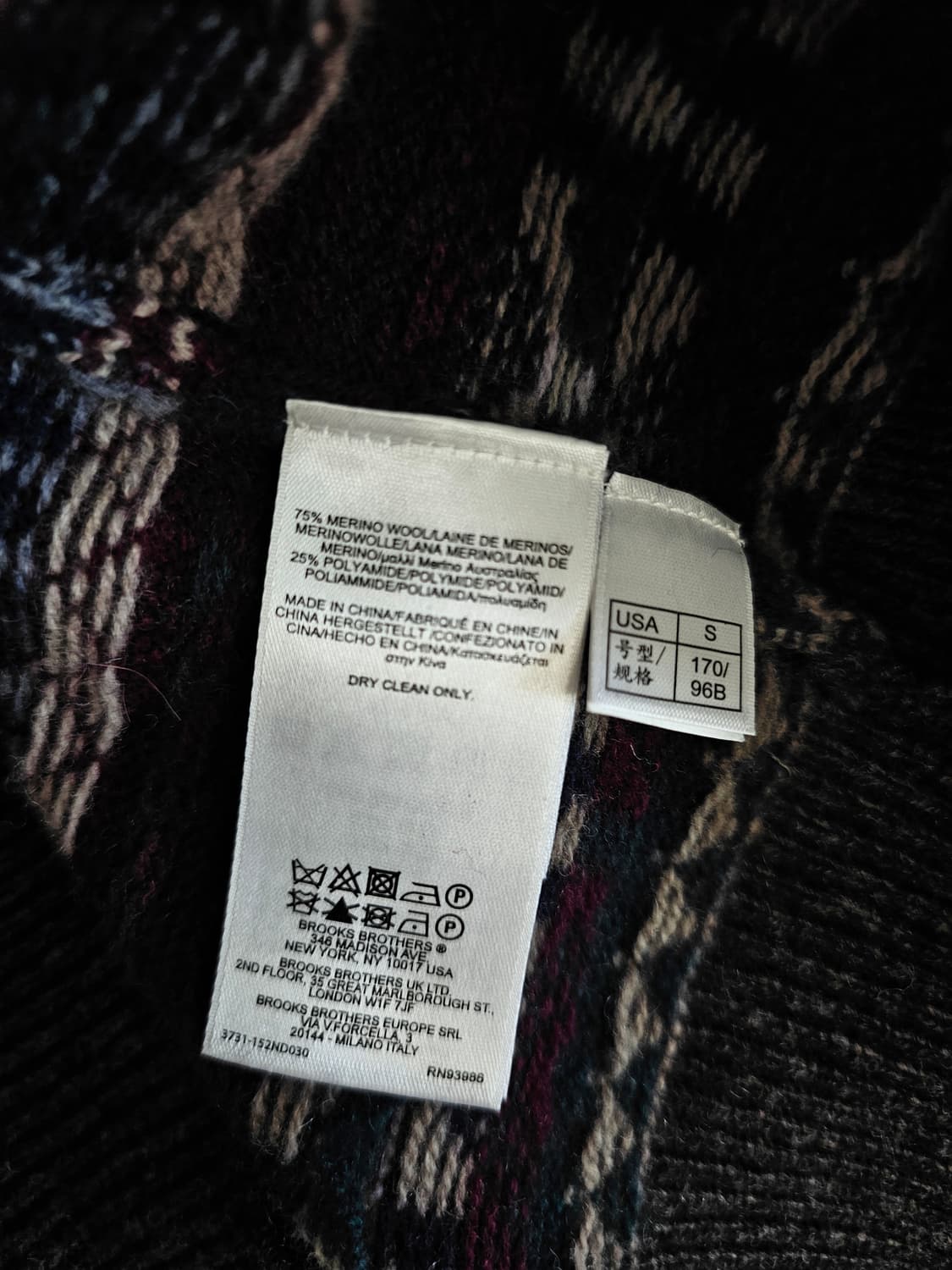 브룩스 브라더스 Red Fleece 페어아일 니트 S 상품이미지4