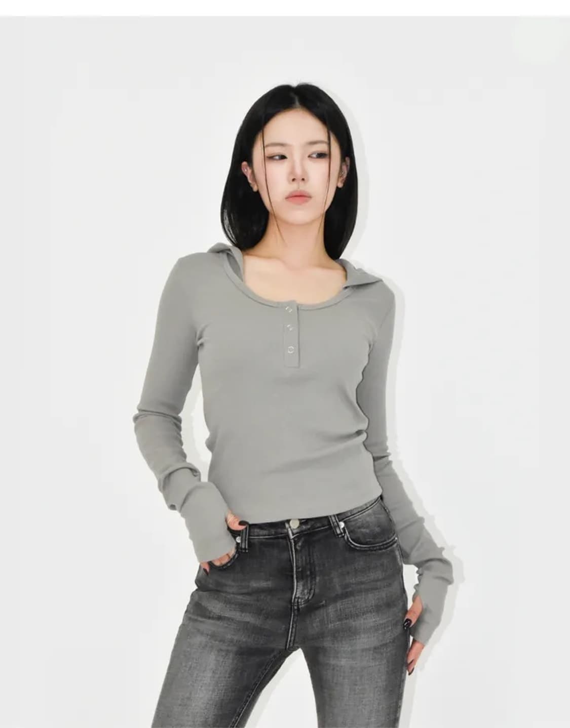 모드니치 ootj 브러쉬 흑청 부츠컷 데님 팬츠 m 상품이미지2