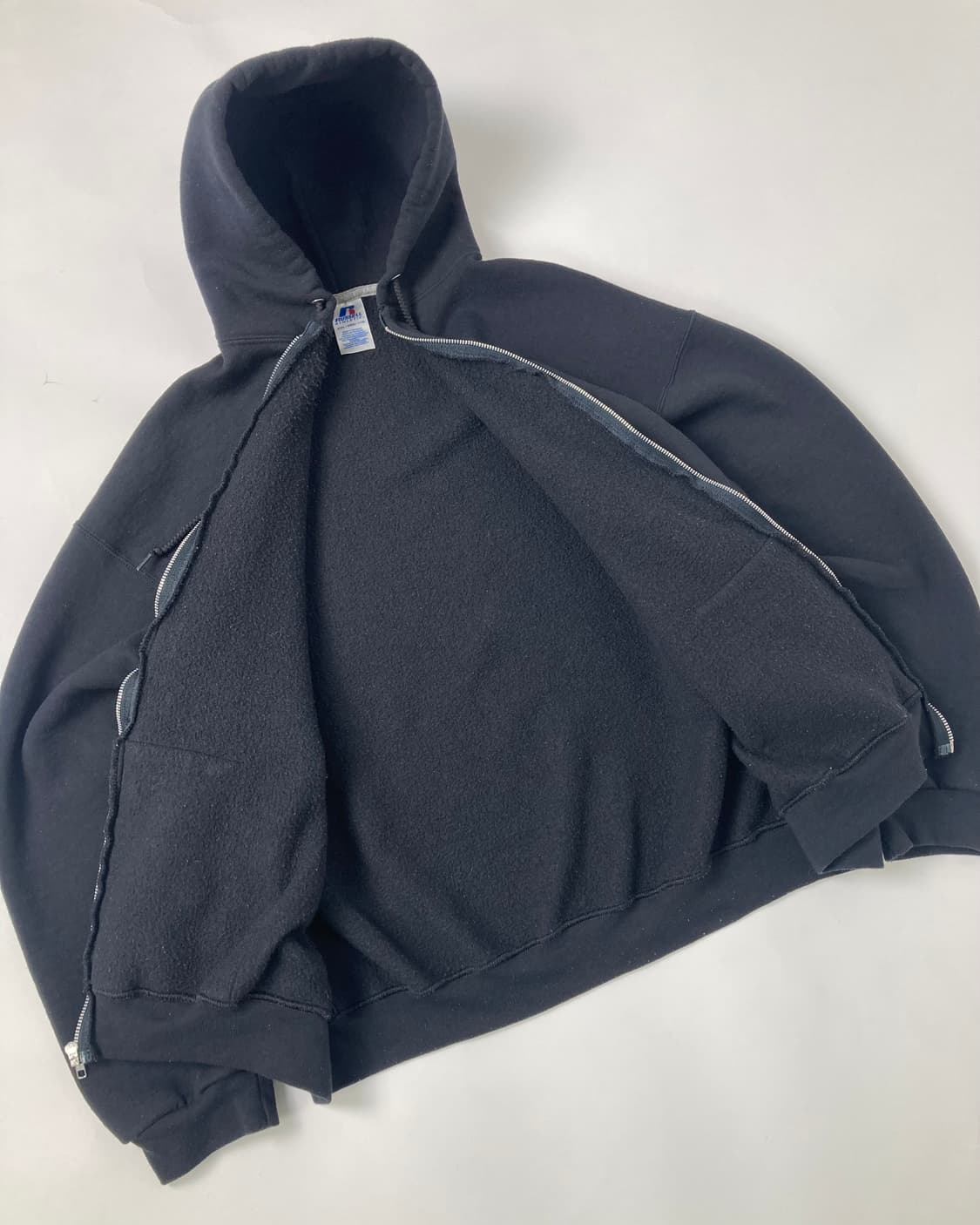 00s Russell Zip Up Hoodie (black) 상품이미지7