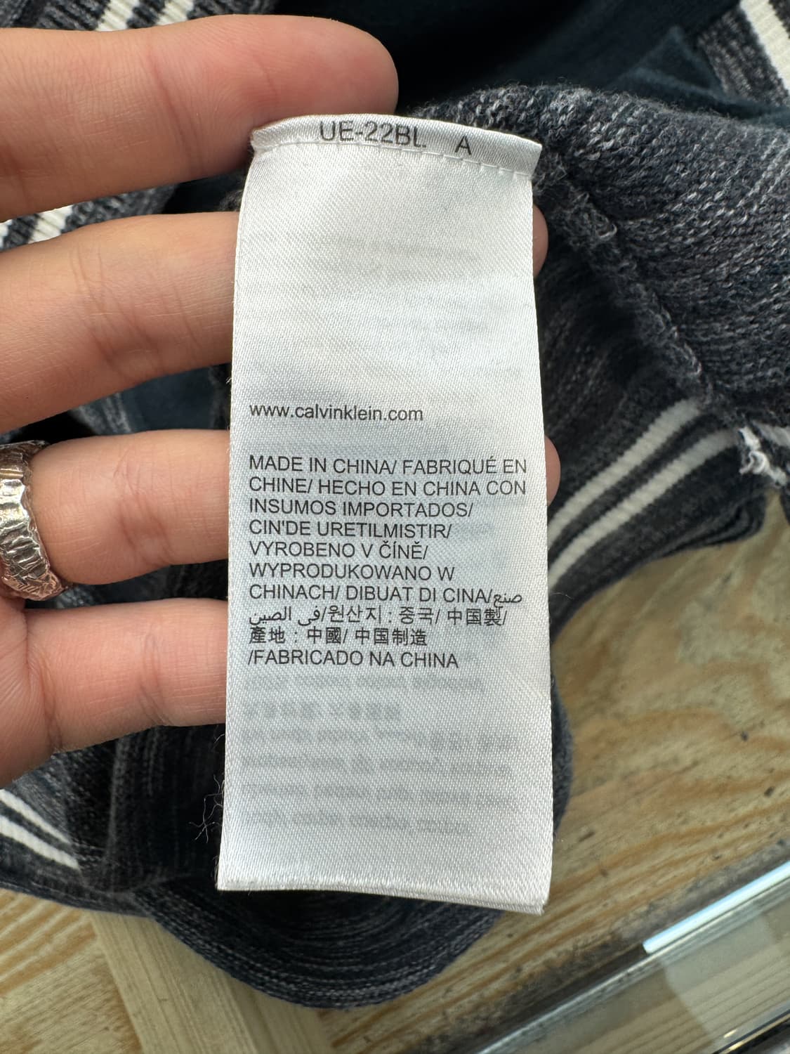 캘빈 클라인 진스 멜란지 코튼 후드집업 상품이미지7