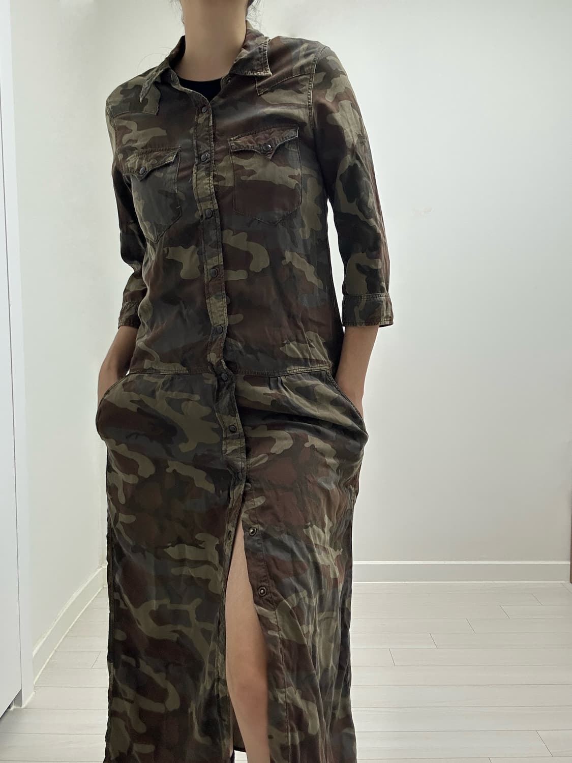 [캐피탈] kapital camo shirt dress 상품이미지5