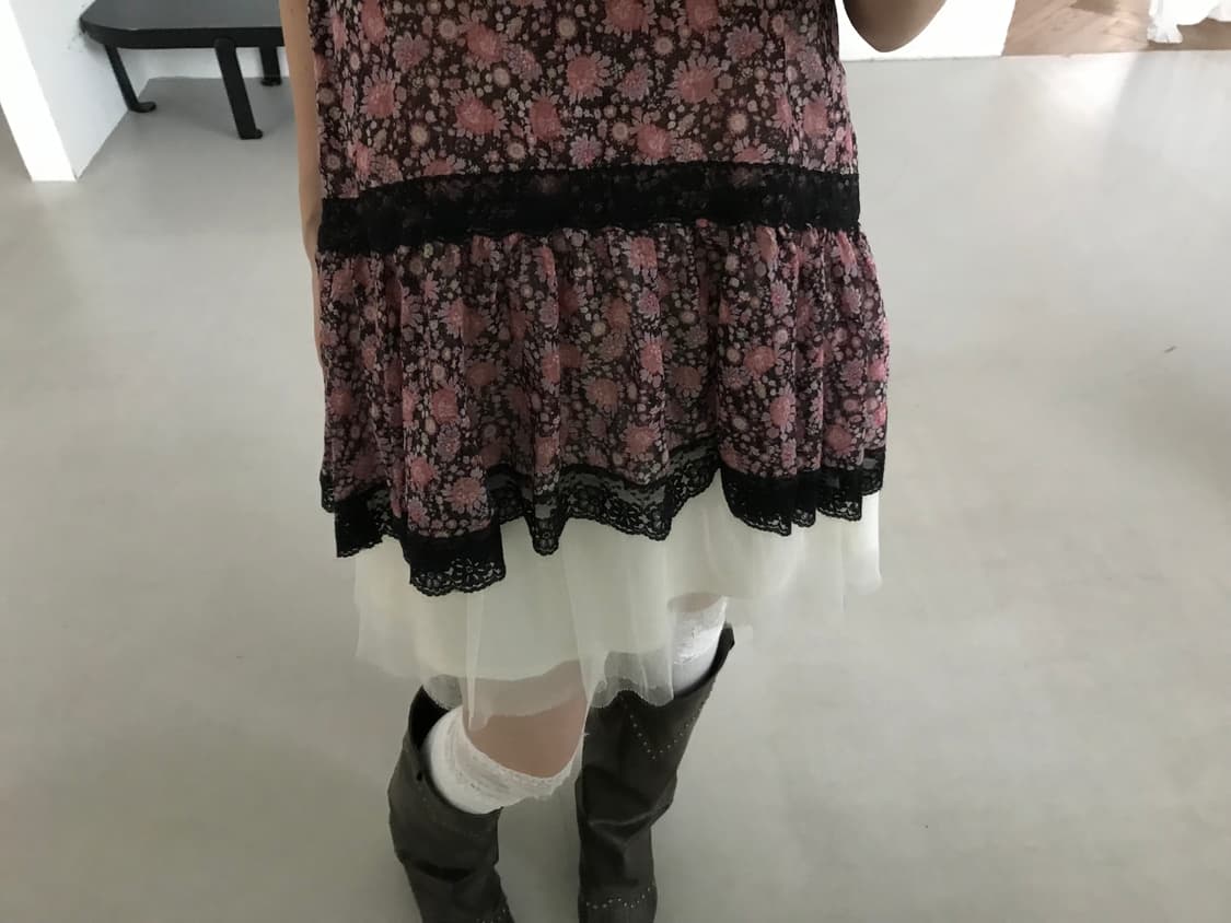 vintage ivory sha skirt 상품이미지6