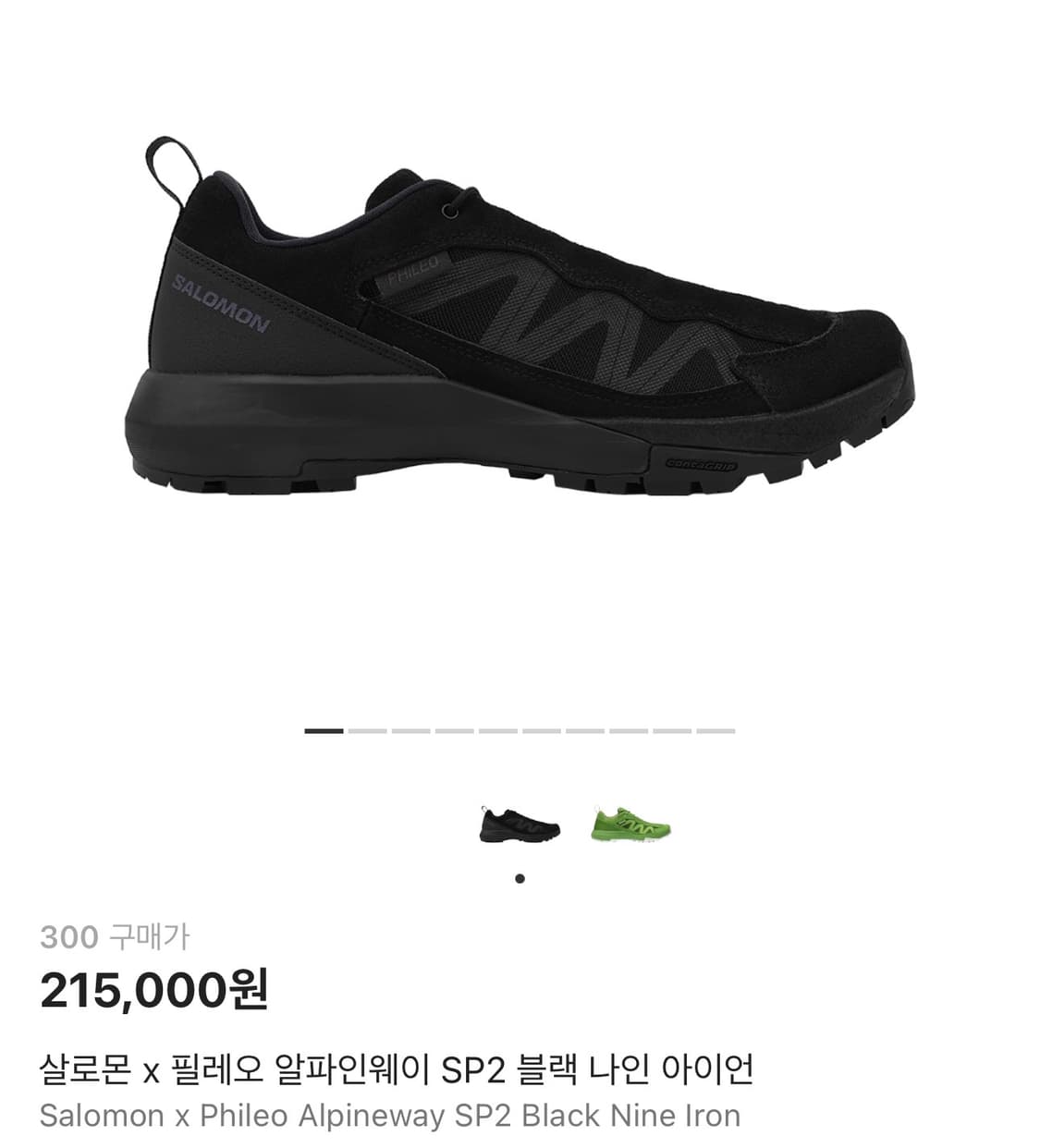 [300] 살로몬 x 필레오 알파인웨이 SP2 블랙 나인 아이언 상품이미지4