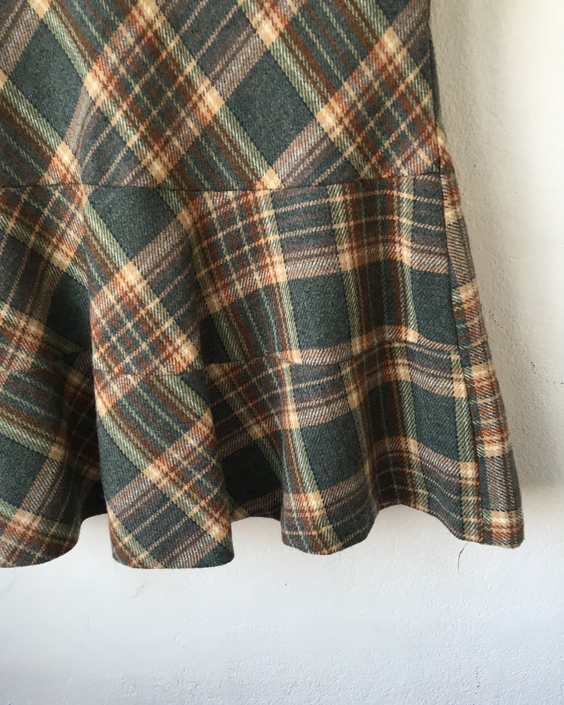 Woolen check pattern skirt 상품이미지2