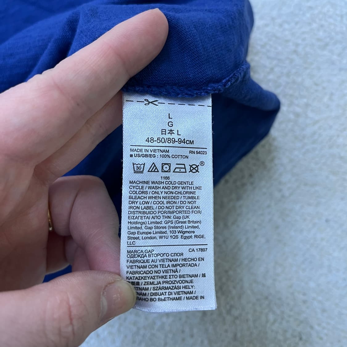 L 갭 반팔 카라 티셔츠 0414M 상품이미지3