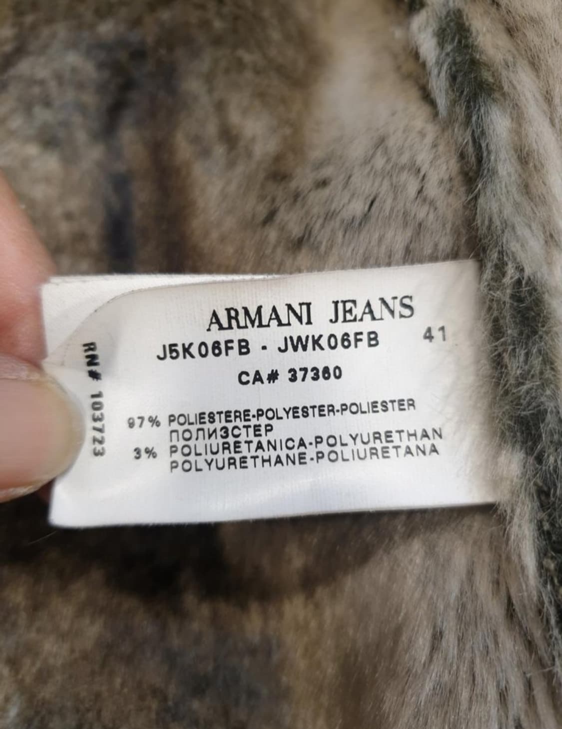 아르마니 진스 여성 무스탕 코트 EU 36(S) 상품이미지10