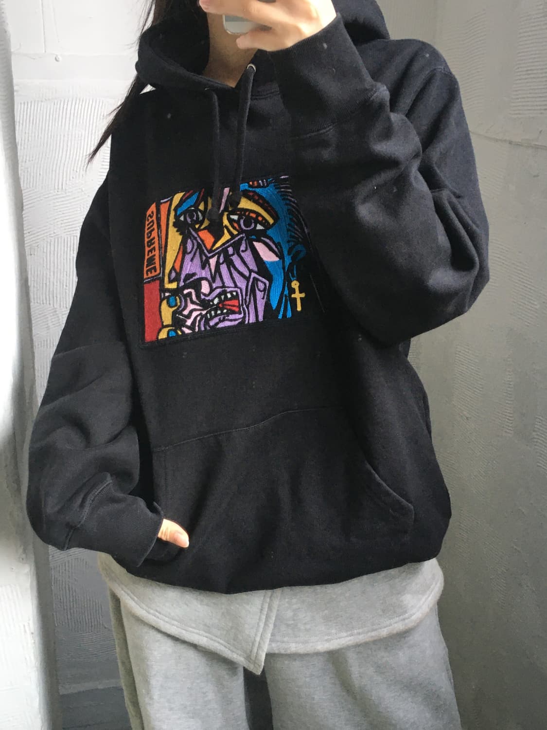 Supreme 슈프림 18FW 피카소 블랙 후드티 상품이미지1