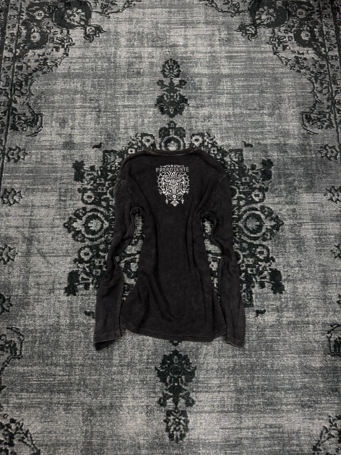Prepotente 00s y2k baphomet ribbed cut s 상품이미지6