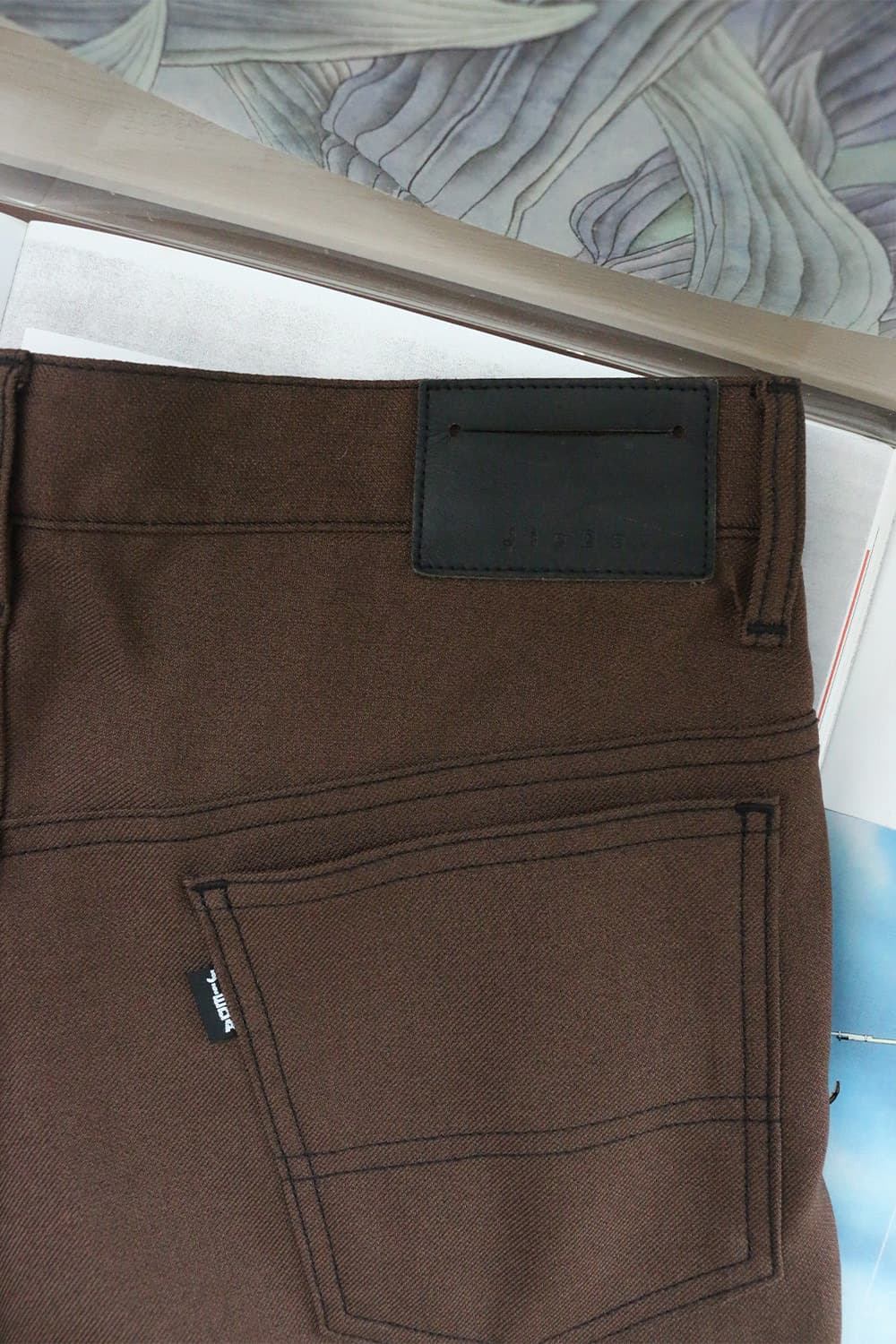 지에다 브라운 플레어 트라우저  상품이미지7