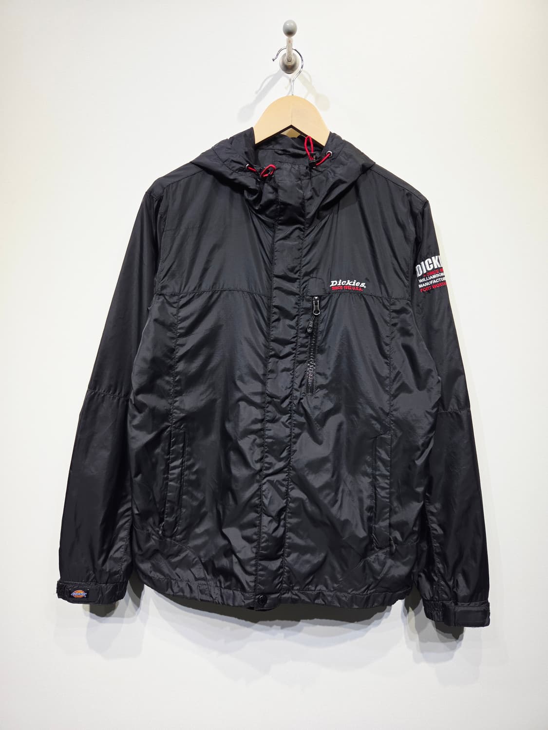 Dickies 디키즈 로고 자수 후드 바람막이 자켓 상품이미지2