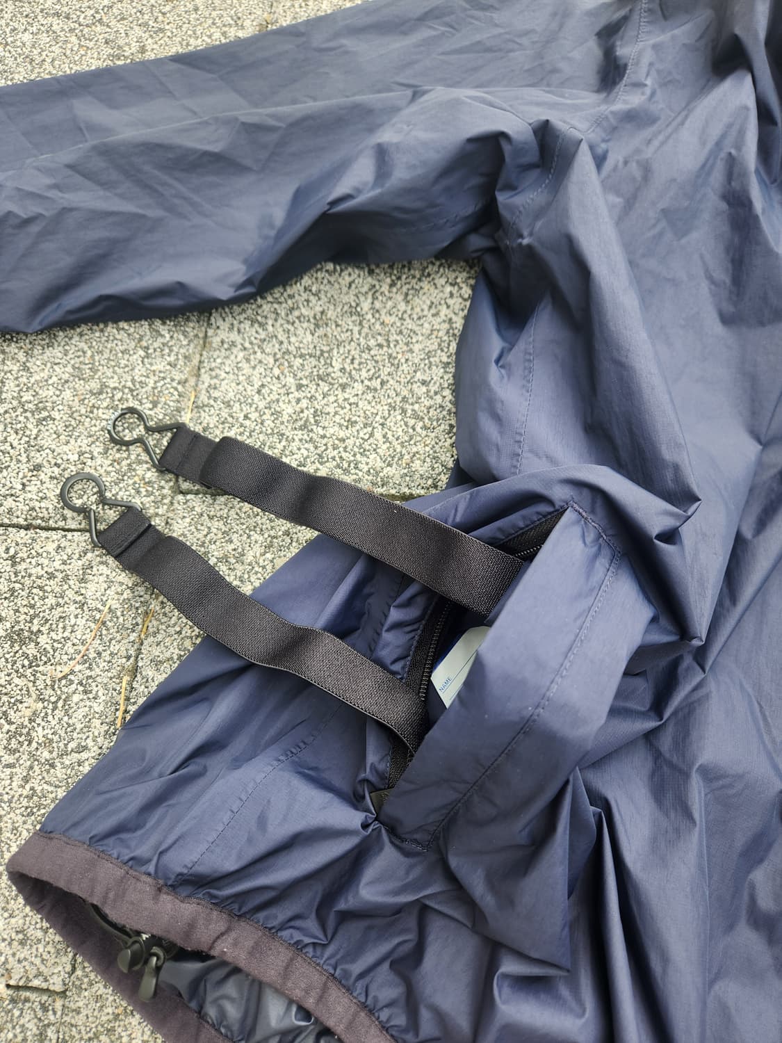 꼼데가르송 X KWAY 바람막이 네이비 2XL 상품이미지6