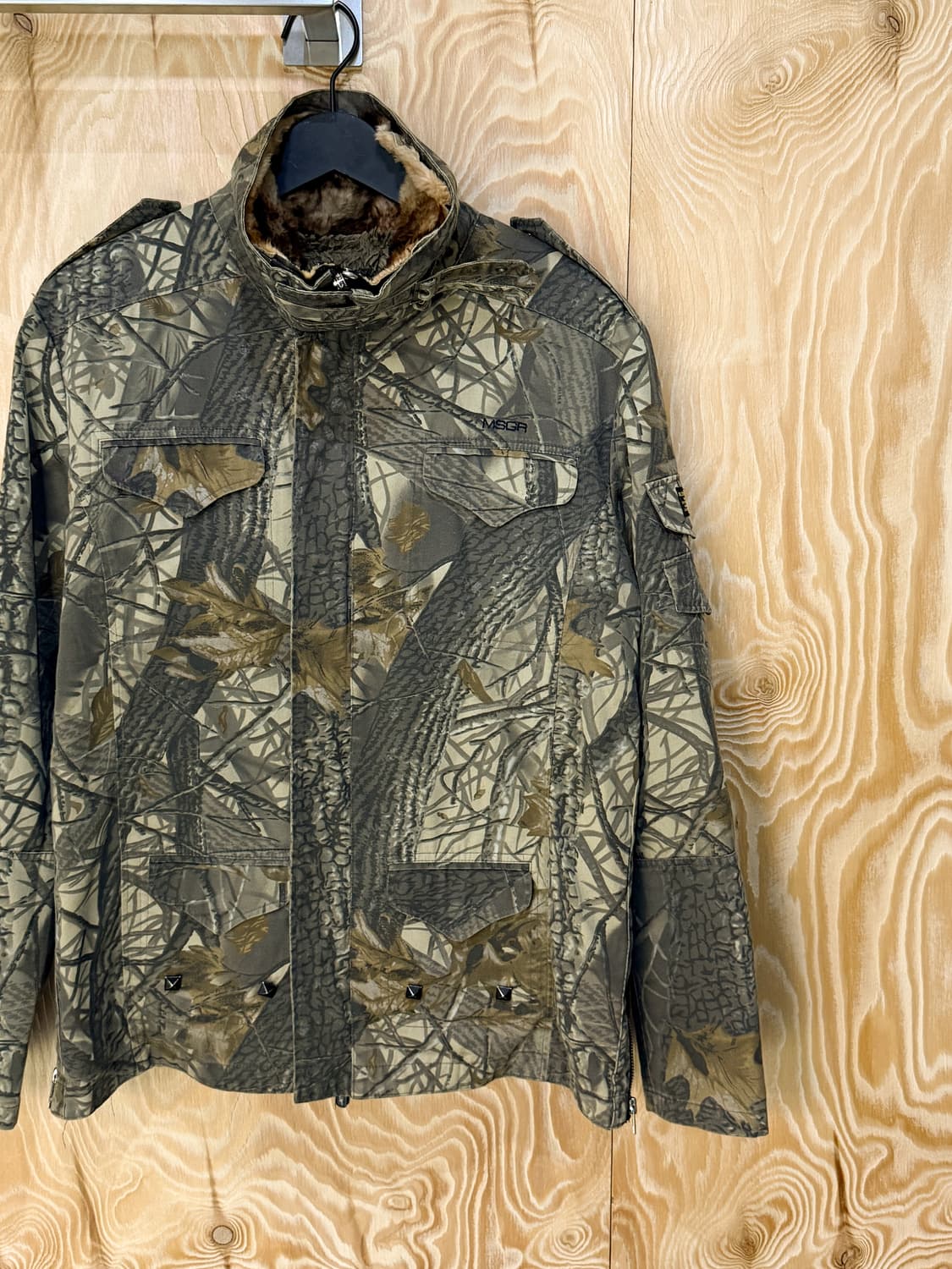 MSGR 트리 카모 퍼 라이닝 자켓 상품이미지4