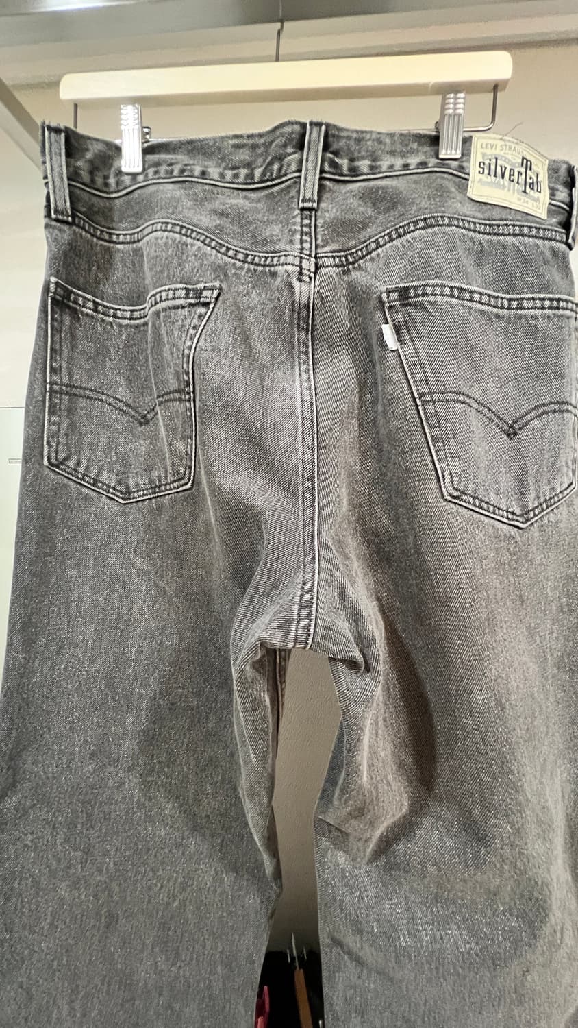 리바이스 실버탭 그레이 워시드 데님팬츠 루즈핏 상품이미지3