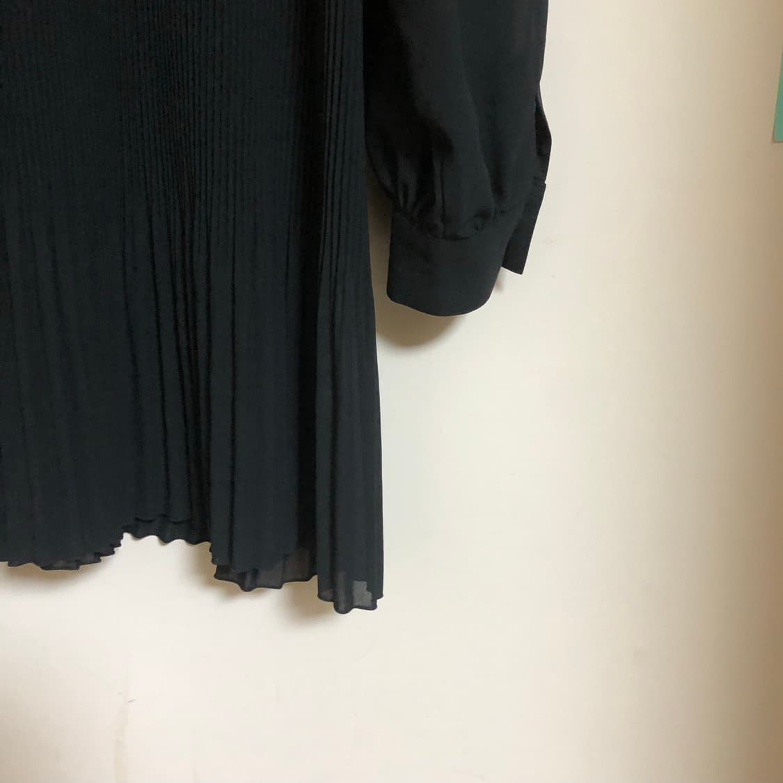 Black pleat shirts dress  상품이미지7