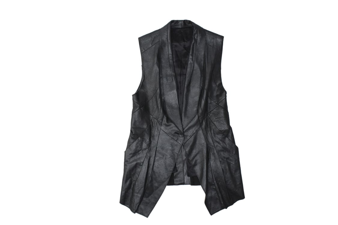  2000s Japan Made Leather Vest 상품이미지1