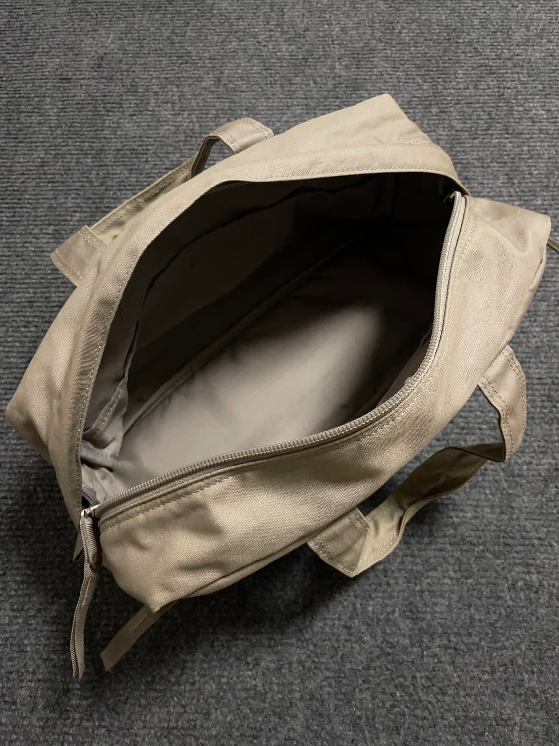 포터 베이지 코튼 미니 보스턴백 상품이미지4