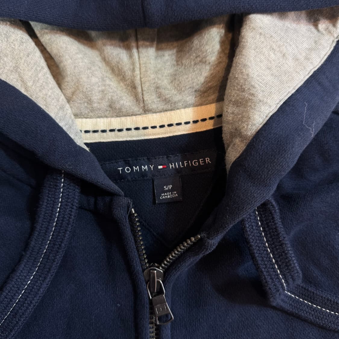 타미힐피거 네이비 후드집업 상품이미지3