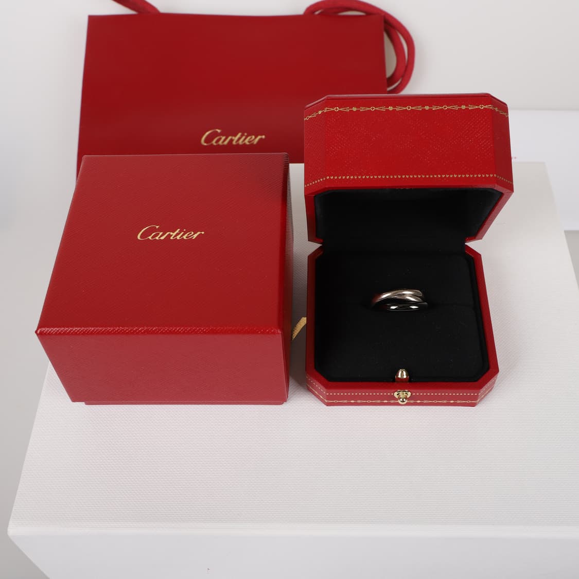 OS / Cartier 까르띠에 트리니티 클래식 화이트 골드 세라믹 상품이미지2