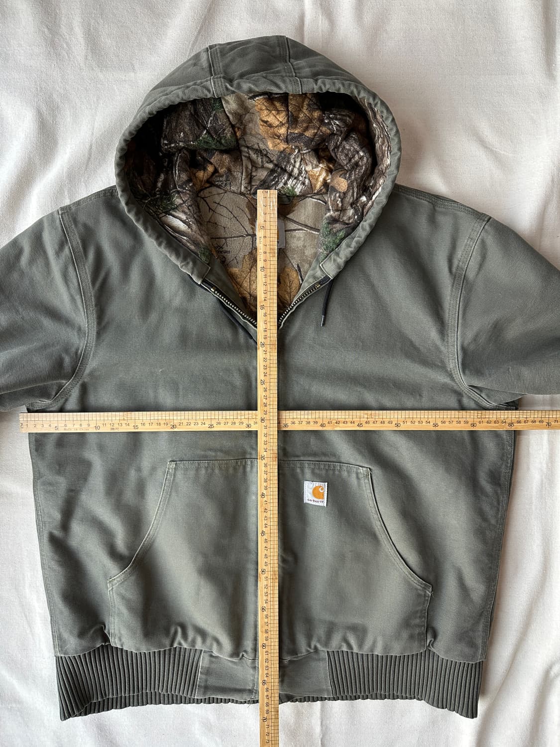 칼하트 액티브 후드 자켓 올리브그린 카모 L 상품이미지10