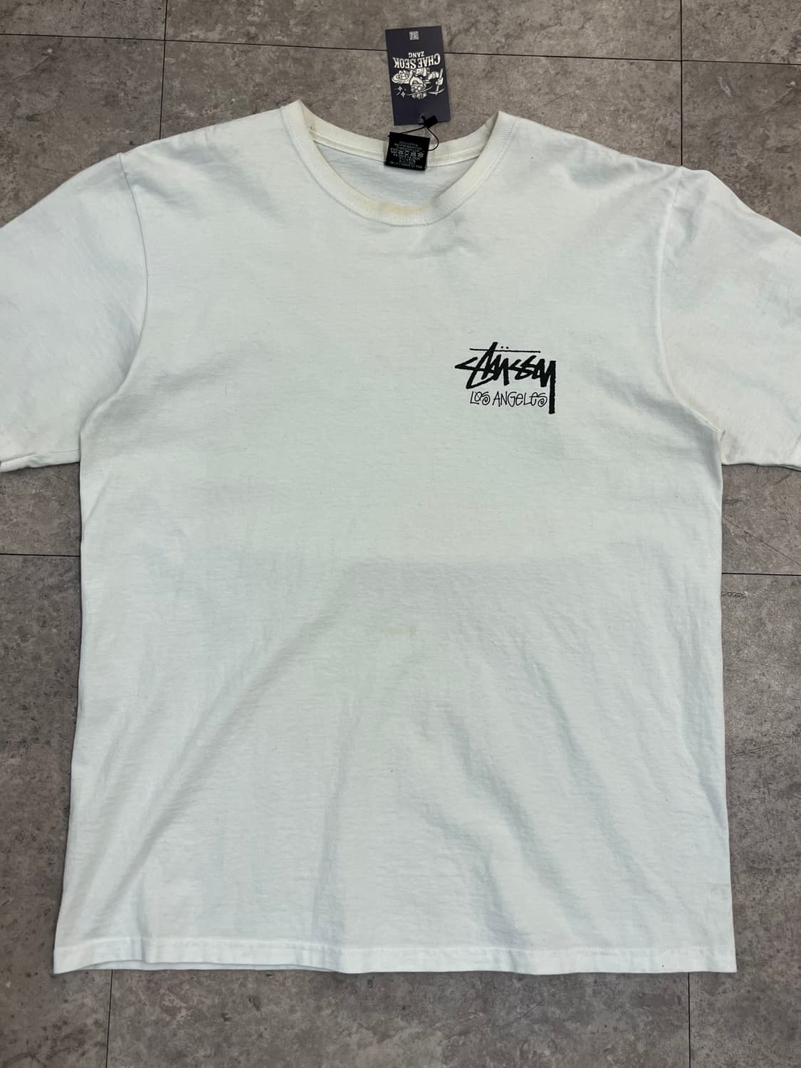 스투시 로스엔젤레스 반팔티 화이트 M #csz2997 상품이미지4